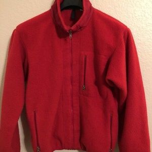 Patagonia Mens medium Red Fleece Zip-Front USA